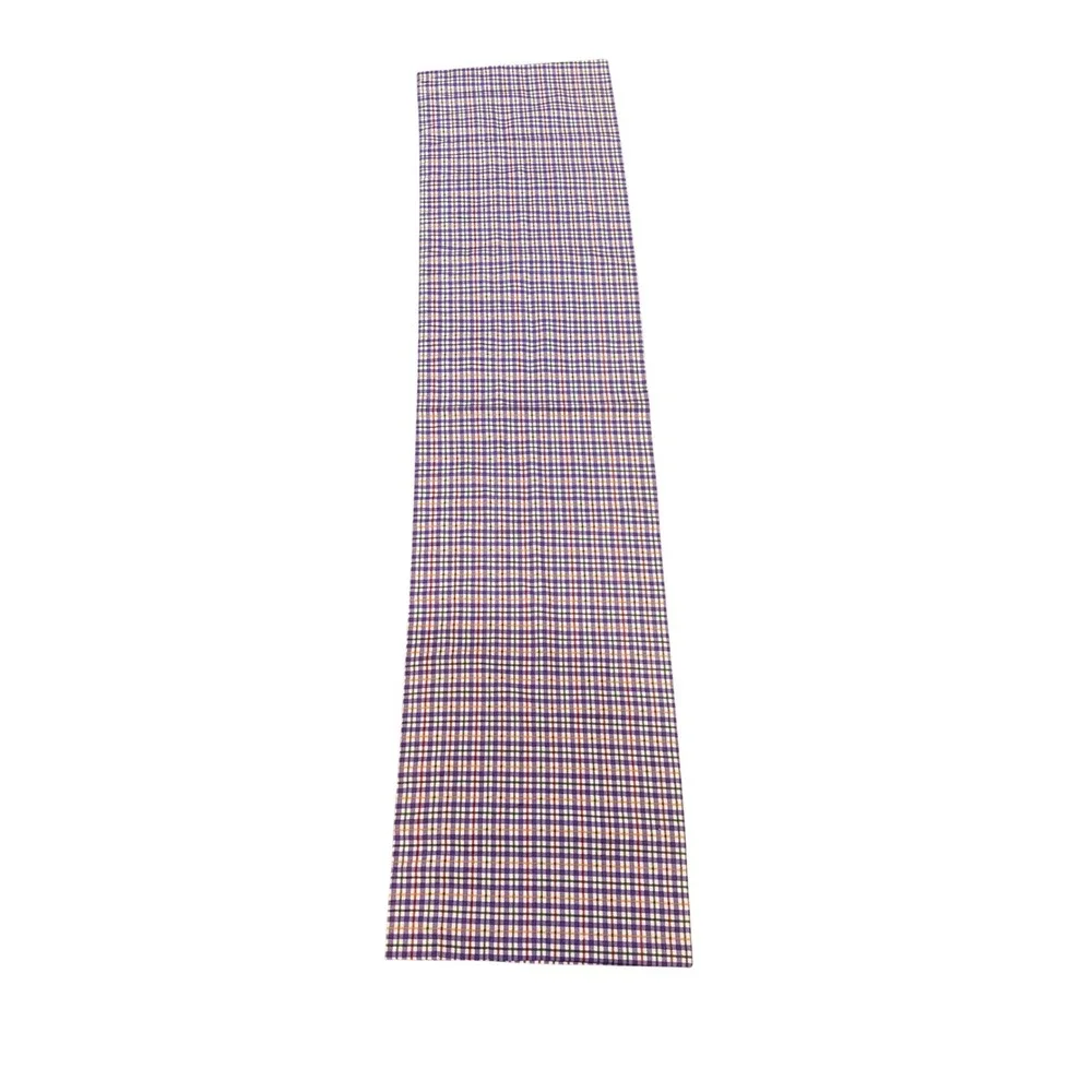 Vintage Set Of 3 Longaberger‎ Blueberry Plaid Curtain Valances 72x18